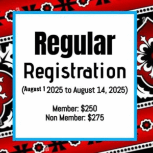 Regular Registration, August 1st to August 14th, 2025